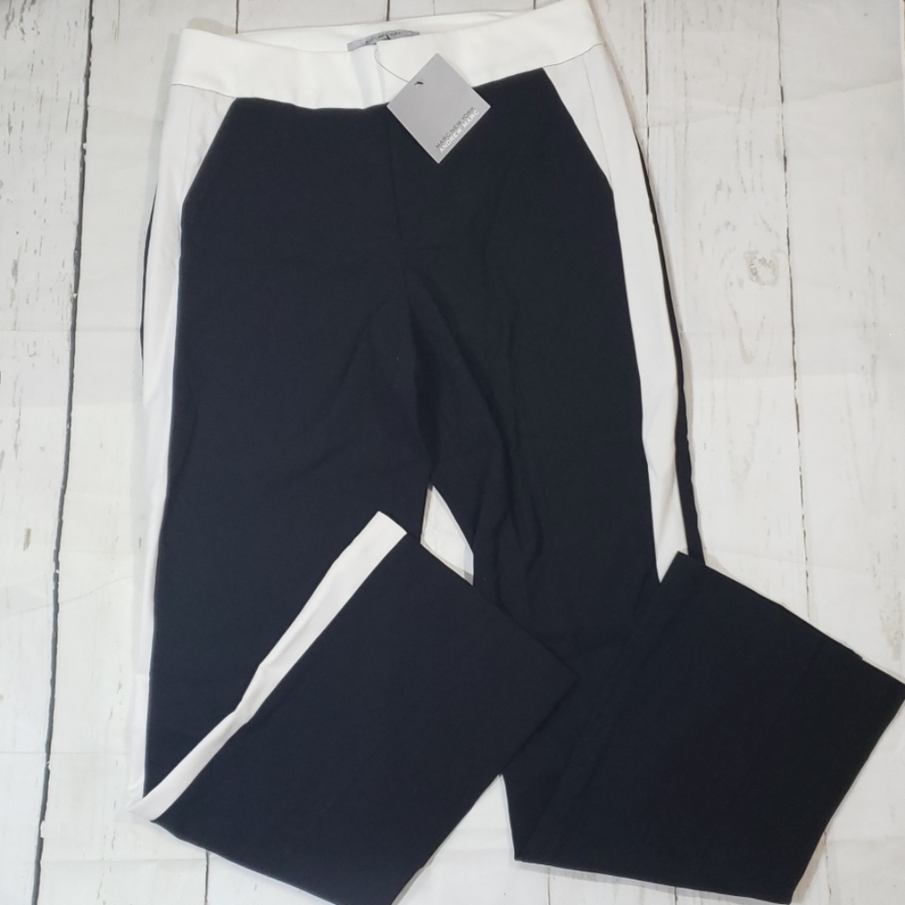 NWT Marc New York Andrew Marc Blk/White pants 8